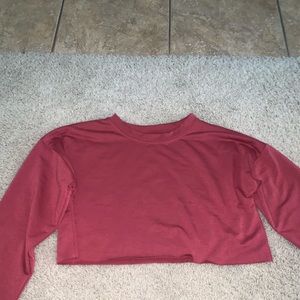 Cropped long sleeve shirt